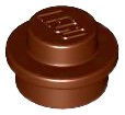 LEGO Okrúhly tanier 1x1 hnedý 4073 4216581