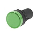 LED indikátor 28mm 24V AC/DC zelená
