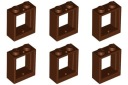 LEGO 60592 RÁM NA OKNO 1x2x2 hnedá (6g) 6 ks.