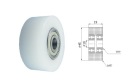 R Plastové dvojité ložiská, priemer 45 mm, priemer 10