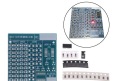 SMD spájkovací vzdelávací systém, 63 prvkov, DIY testovacia doska