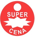 TABUĽKA NA ŠTÍTKY SUPER CENA TABUĽKA ČERVENÁ 15 CM