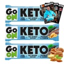 GO ON KETO BAR PROTEIN KETOGENIC DIET 3x50g SVALOVÁ HMOTA BEZ CUKRU