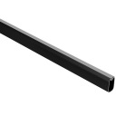Oválna tyč na šaty do šatníka 10cm SILK Black