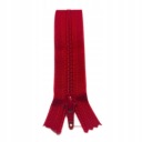 YKK plastový zips 20 cm na nohavice RED 519