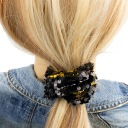 Gumička do vlasov čierna s flitrami Flitre Scrunchie