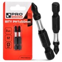 Nárazový bit Nárazové bity PH1 50mm | Nárazový bit pre skrutkovač 2 ks.