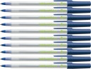 10 x BLUE Bic Ecolutions Round Stic 0,4 mm guľôčkové pero ekologické