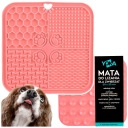 Vanička na LIZING MAT pre psov 20x20cm ANTISTRESOVÁ veľká XL RUŽOVÁ