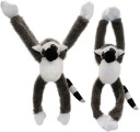 Maskot LEmur MONKEY s MAGNETMI, plyšový magnet na CHLADNIČKU