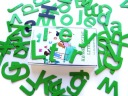 Magnety na chladničku ZELENÉ PÍSMENA 80 PRVKOV
