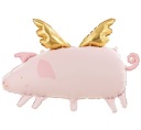 PIG fóliový balón s krídelkami, 70 cm, na HEL