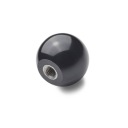 Guľôčkový gombík DIN 319-KU-20-M5-C - plast