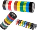PVC izolačná páska, sada 10 ks, farebná, 19x10m