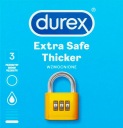 DUREX Extra Safe vystužené kondómy, 3 kusy