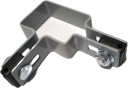 Sivá RAL 7040 rohová príchytka pre stĺpik 60x40 / 40x60 priemer panelu 6 mm