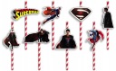 NARODENINOVÉ SLAMKY s POSTAVIČKAMI - SUPERMAN MARVEL COMICS BIRTHDAY - 8 ks.
