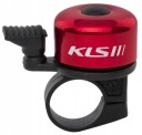 KELLYS BANG BICYCLE BELL 10 strieborný ČERVENÝ ALU