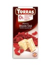 BIELA ​​ČOKOLÁDA BEZ CUKRU S GOJI BOBUĽMI 75G
