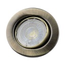 HALLEGENSKÁ LAMPA VIGO OCEĽOVÁ OKRUHÁ ZLATÁ STAROŽITNÁ
