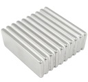 SILNÝ NEODYMIOVÝ MAGNET 25x10x2 - 10 KS / NEODYMOVÉ MAGNETY /