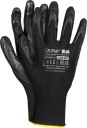 Pracovné rukavice potiahnuté latexom Hladký latex R. 9
