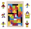 DREVENÉ BLOKY TETRIS PUZZLE 40 KUSOV TANGRAM