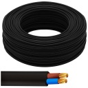 OMYp predlžovací kábel flexibilný kábel 2x1 H03VV-F 300V/300V čierny meter