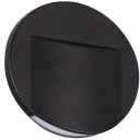 LED svietidlo na schodisko 4000K 15lm CIRCLE BLACK KANLUX