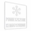 Klimatizovaná izba - nálepka 15x15