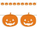 Banner GARLAND Halloween PUMPKINS čierna 9 ks