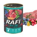 Rafi jahňacie mokré krmivo v sade 1ks 0,4 kg