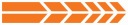 Nálepky na motorku STRIPES 30cm Orange #3