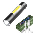 MINI LED XPE CREE COB USB TAKTICKÁ BATERKA