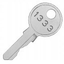 ELEKTRICKÝ telekomunikačný NÁHRADNÝ KĽÚČ 1333