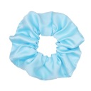 Vlasové elastické scrunchie scrunchies saténové scrunchie, modrý matný satén