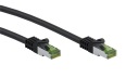 LAN Patchcord CAT 8.1 GHMT S/FTP kábel, čierny, 2m