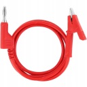 TESTOVACÍ KÁBEL PRE METER CROCODILE CLICK BANANA RT0229 3,7 mm ČERVENÝ