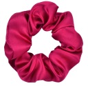Gumičky do vlasov scrunchie, ružový satén, bez spojov, satén