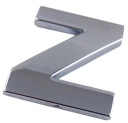 ZNAK PÍSMENO CHROMOVÉ PÍSMENO Z Z VEĽKÉ 5,6CM T4G54