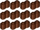 LEGO 30136 PALISADE 1x2 hnedá (10g) 12 ks.
