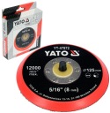 LEŠTIČKA 125MM DISK NA VELCRO, 5/16'' YATO