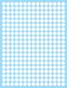 Nálepky CIRCLES Bodky 1cm 300ks Biele