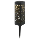 Prelamované stĺpové svietidlo solárne LED záhradné svietidlo 18x6x6cm čierne