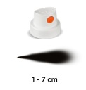 BIELO ORANŽOVÁ TRYSKA 1-7 cm NÁSTREK NA STREK