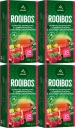 Bylinkový čaj vo vrecúškach Astra Rooibos malina a grapefruit 20 ks x4