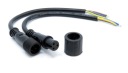 Hermetický konektor s káblom, 3-pin, 40 cm