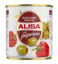 Zelené olivy plnené paprikou Alisa 200 g