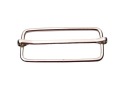 Kožený regulátor 50 / 20 / 3 mm 10 ks, strieborný