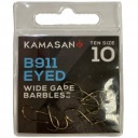 Kamasan B911 Barbless Eyed Barbless háčiky č.14